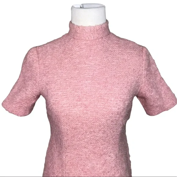 Vintage 60s Pink Boucle Dress and Jacket Set - Picture 5 of 12